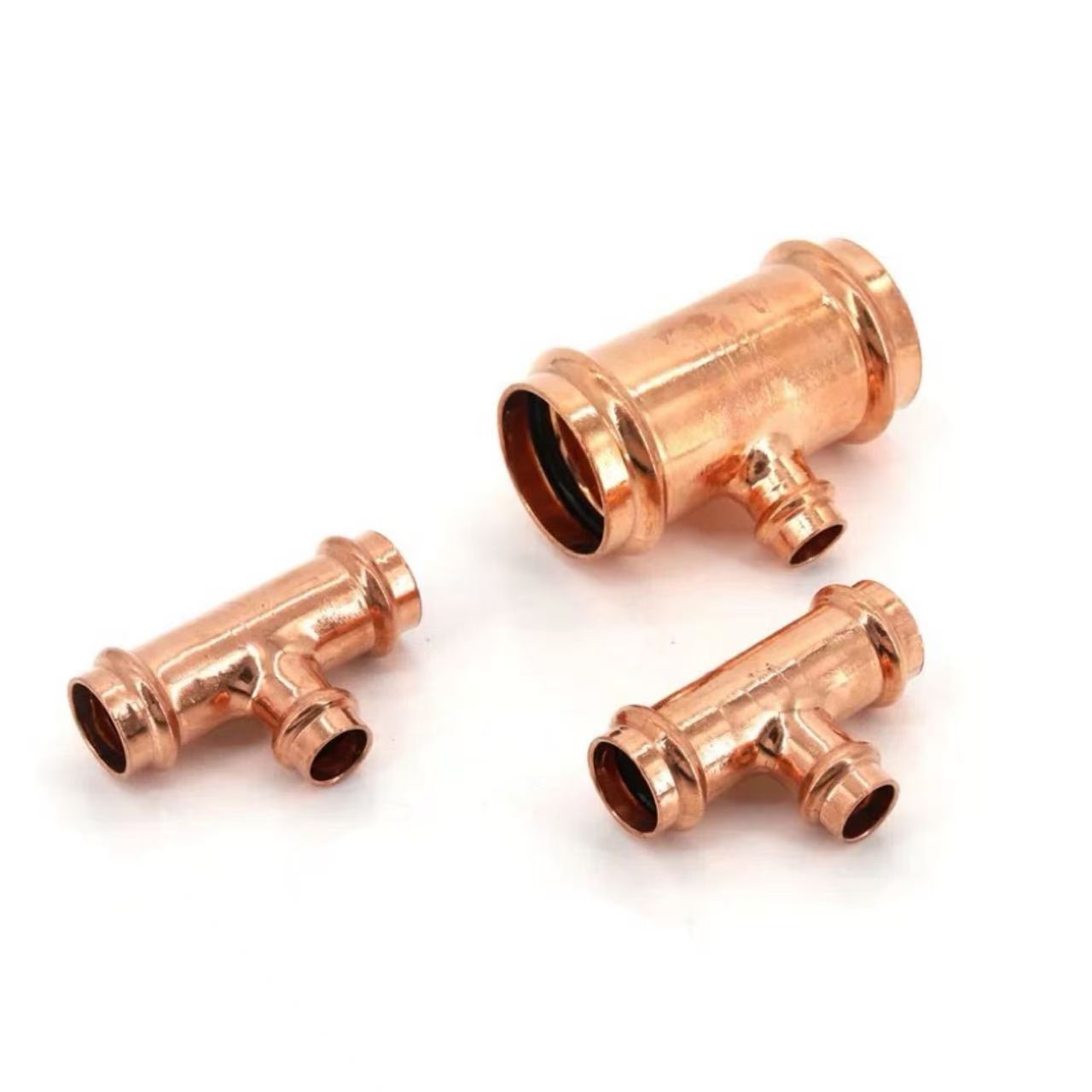 Double-Press Reducing T-Type Pipe Fitting