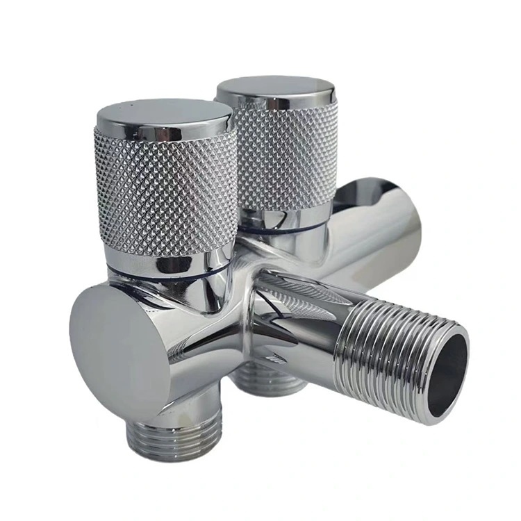 சுவரில் பொருத்தப்பட்ட இரட்டைக் கோண வால்வு